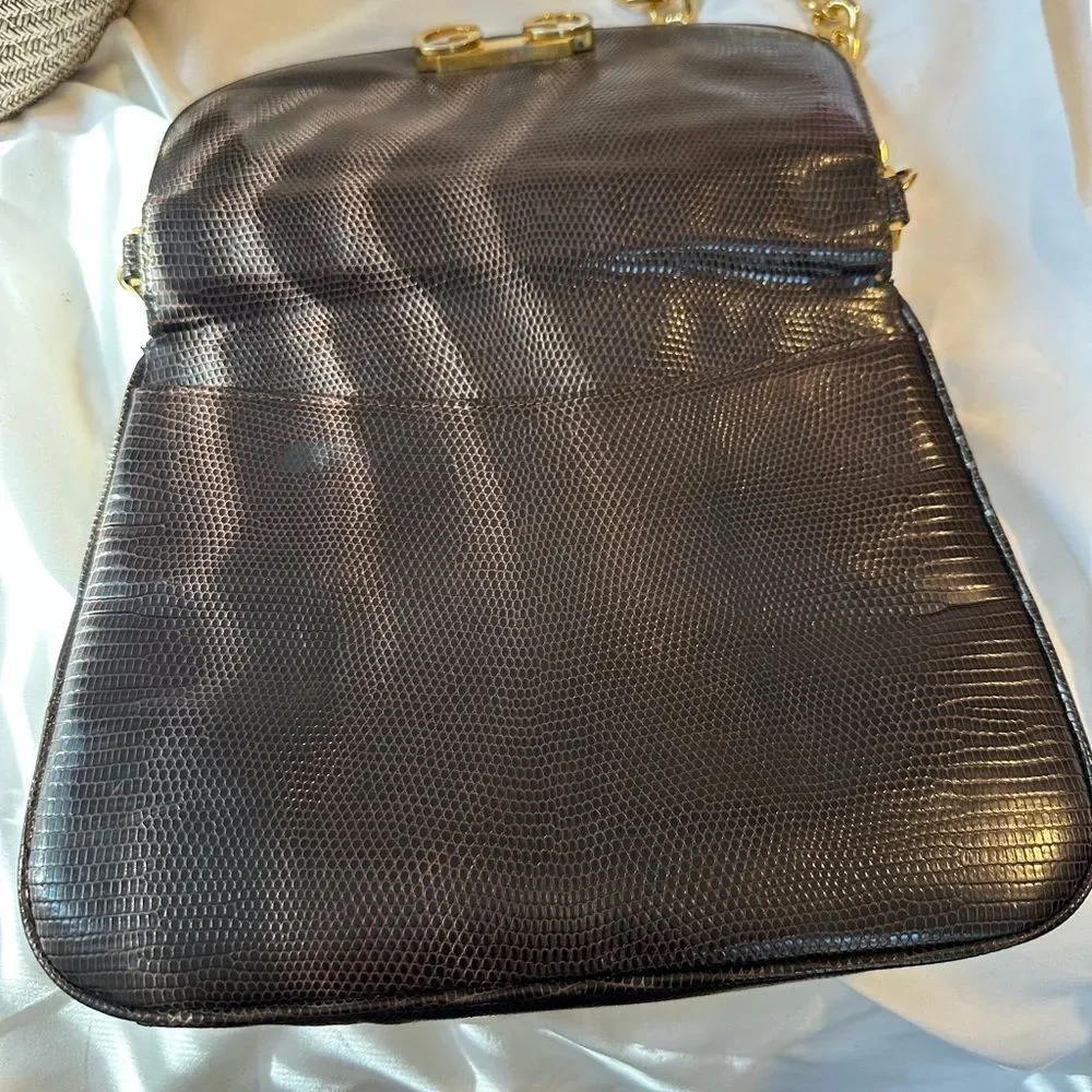 Gucci crocodile leather shoulder bag - Picture 14 of 16
